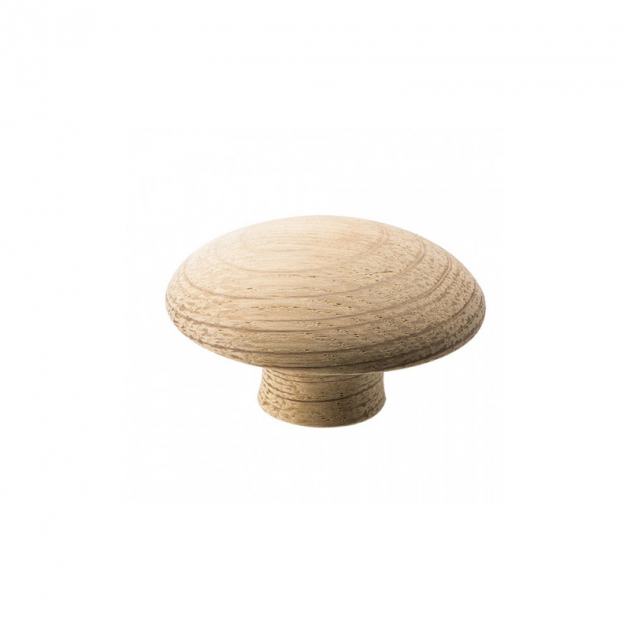 Knob Mushroom - 50mm - Untreated Oak in the group Products / Knobs / Wooden Knobs at Beslag Design i Båstad Aktiebolag (255620-11)