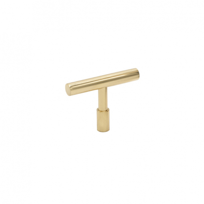 Knob T Spira - Polished brass